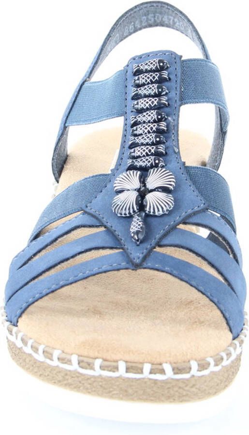 Rieker Sandalen Hak Sandalen Hak blauw