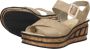 Rieker Zwarte taupe synthetische sandalette met 5 cm hak Beige Dames - Thumbnail 7