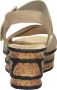 Rieker Zwarte taupe synthetische sandalette met 5 cm hak Beige Dames - Thumbnail 12