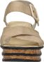 Rieker Zwarte taupe synthetische sandalette met 5 cm hak Beige Dames - Thumbnail 9