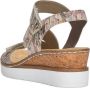 Rieker Sandalen met sleehak beige - Thumbnail 9