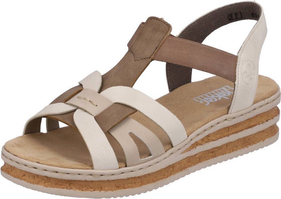 Rieker Sandalen taupe Syntheitsch Dames