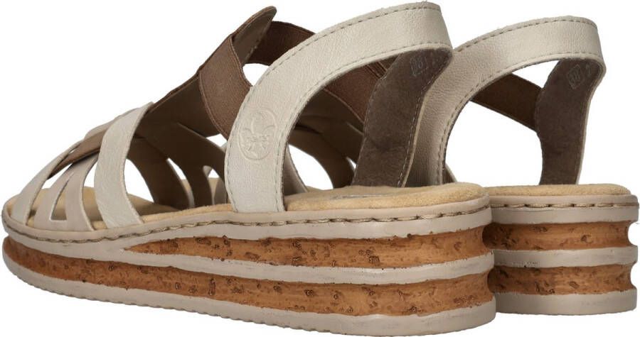 Rieker Sandalen taupe Syntheitsch Dames