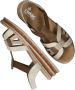 Rieker Beige Taupe Gevlochten Sandaal Beige Dames - Thumbnail 9