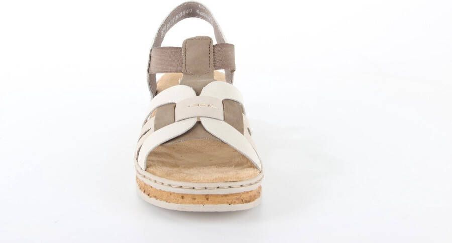 Rieker Sandalen taupe Syntheitsch Dames