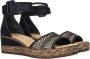 Rieker Zwarte Sandalette met Klittenbandsluiting Black Dames - Thumbnail 12