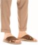 Rieker Bruine Gekruiste Banden Leren Slipper Brown Heren - Thumbnail 7