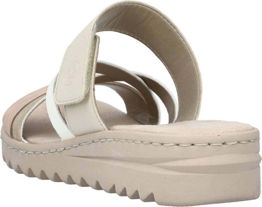 Rieker Slipper Vrouwen Beige Taupe goud