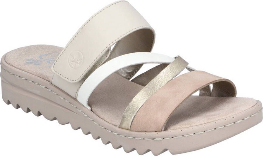 Rieker Slipper Vrouwen Beige Taupe goud