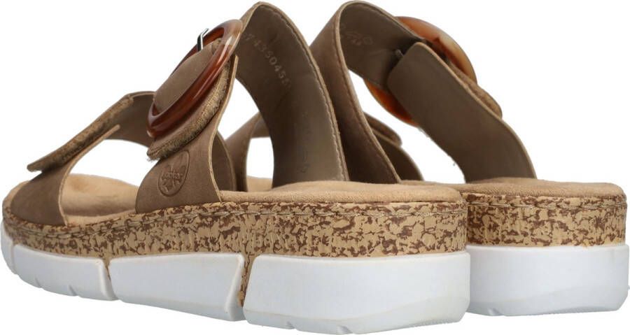 Rieker Slipper Vrouwen Taupe