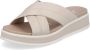 Rieker Comfortabele Leren Sliders voor Vrouwen Beige Dames - Thumbnail 23