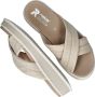 Rieker Comfortabele Leren Sliders voor Vrouwen Beige Dames - Thumbnail 26