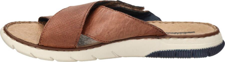 Rieker Slippers cognac Imitatieleer