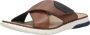 Rieker Stijlvolle en Comfortabele Leren Slippers Brown Heren - Thumbnail 12