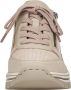 Rieker Witte Leren Sneaker met Dierenprint Accenten en Rits Beige Dames - Thumbnail 7