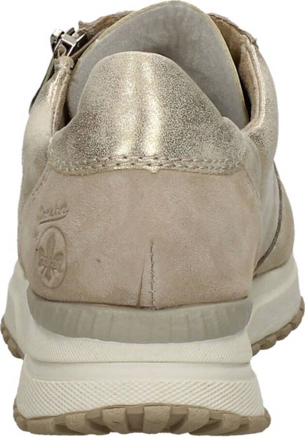 Rieker Sneakers Beige Suede 101202 Dames Suède - Foto 6