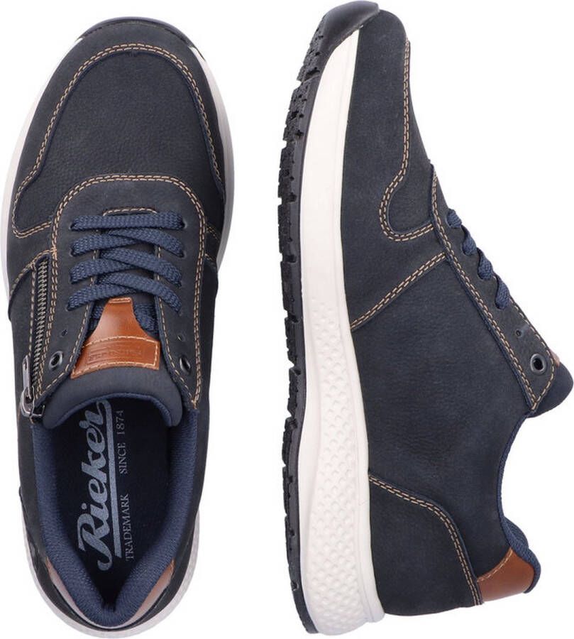 Rieker sneakers blauw Nubuck