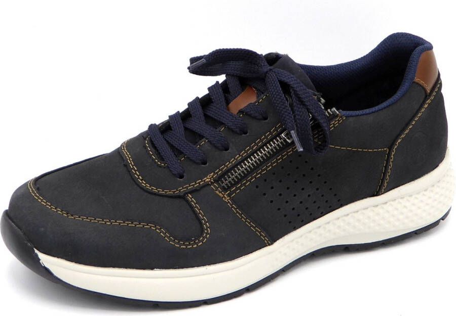 Rieker sneakers blauw Nubuck