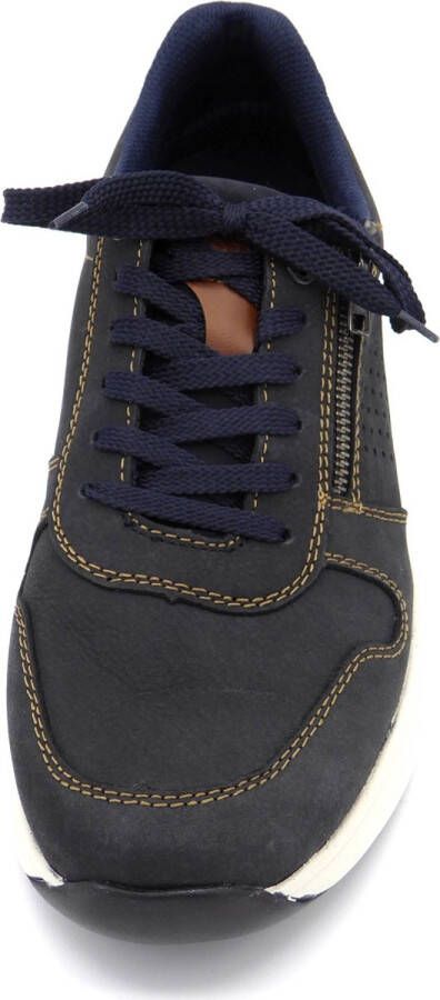 Rieker sneakers blauw Nubuck