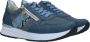 Rieker Comfortabele leren sneaker met blauwe accenten Blue Dames - Thumbnail 4