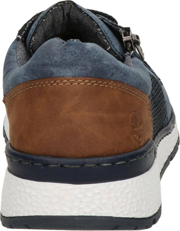 Rieker Sneakers blauw Textiel