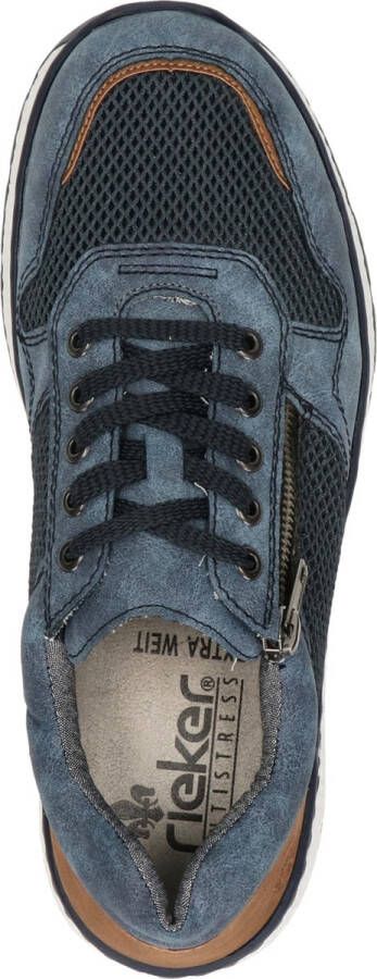 Rieker Sneakers blauw Textiel