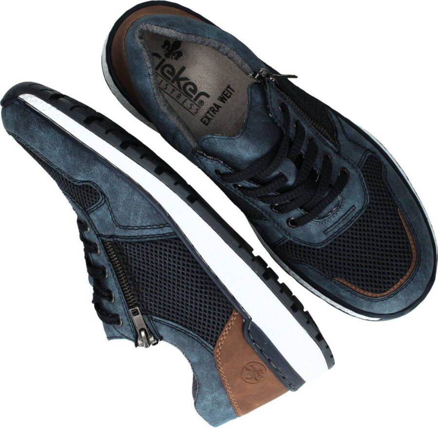 Rieker Sneakers blauw Textiel