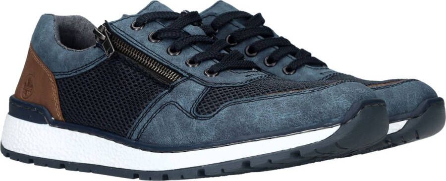 Rieker Sneakers blauw Textiel