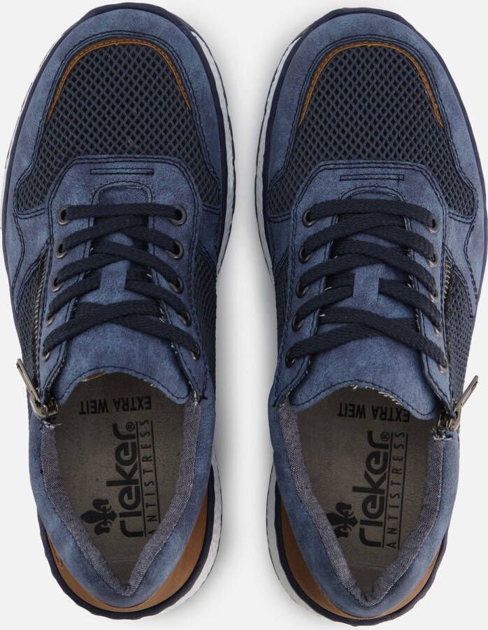 Rieker Sneakers blauw Textiel