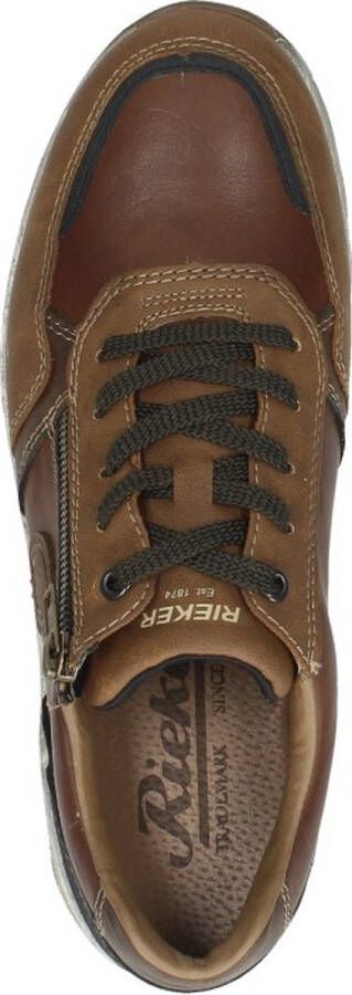 Rieker Sneakers bruin Leer Heren