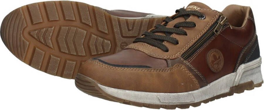 Rieker Sneakers bruin Leer Heren