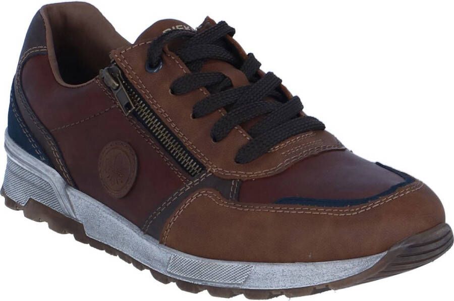 Rieker Sneakers bruin Leer Heren