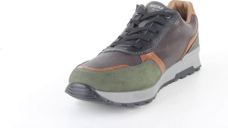 Rieker Sneakers groen Leer