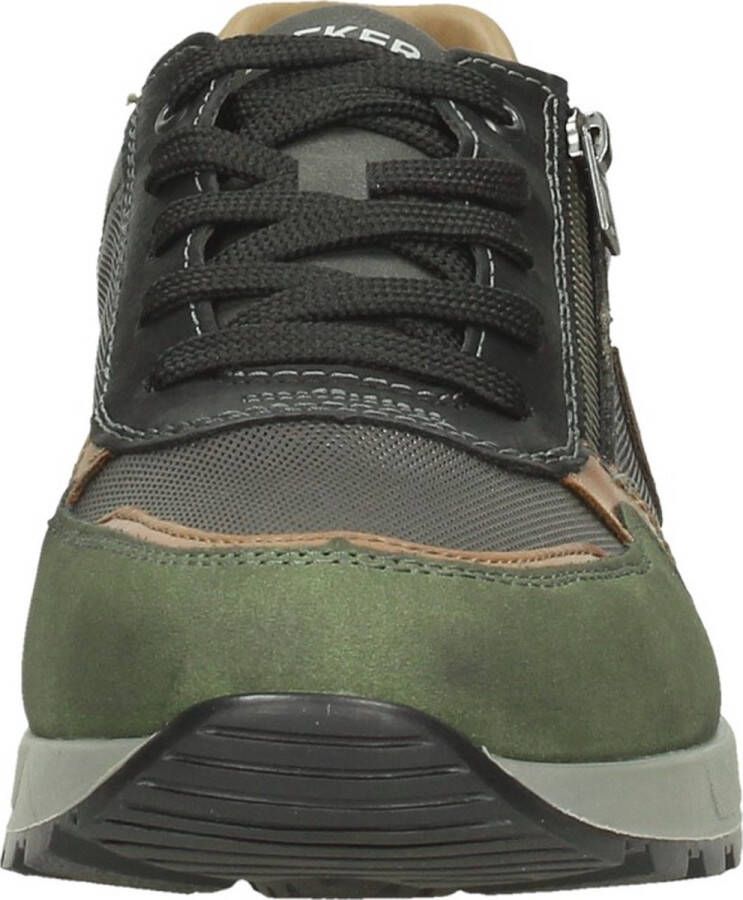 Rieker Sneakers groen Leer