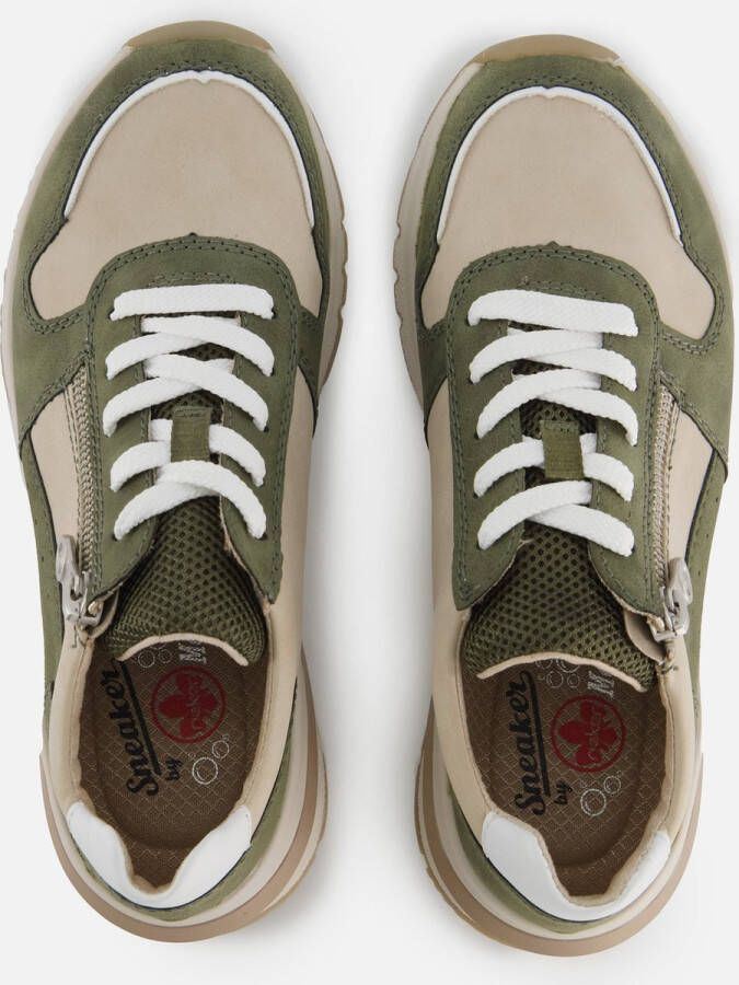 Rieker Sneakers groen Synthetisch Dames