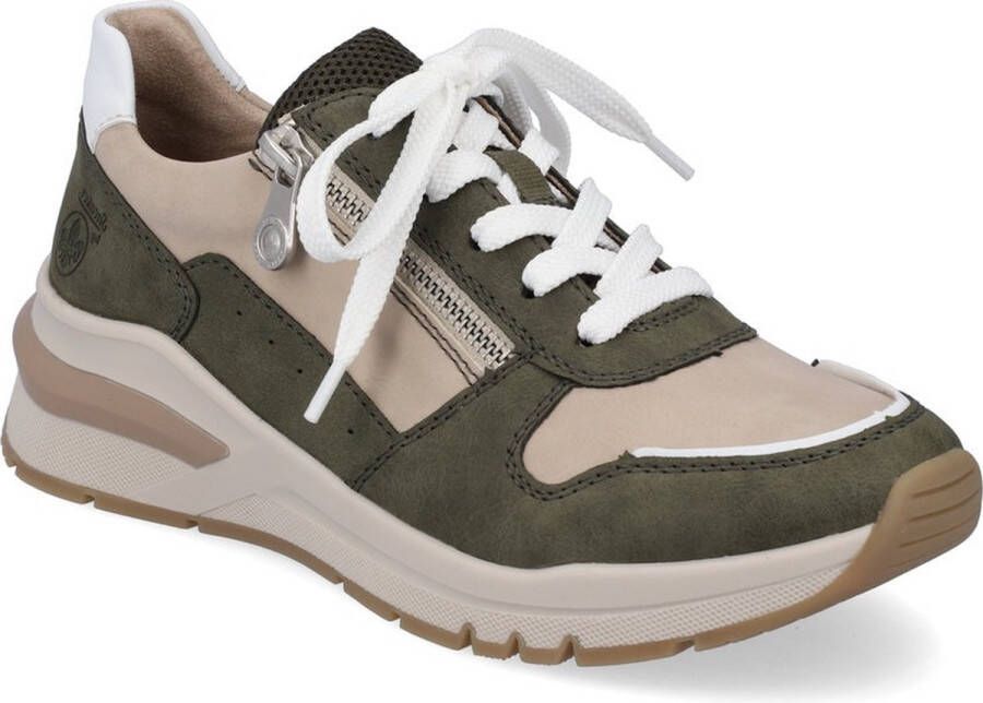 Rieker Sneakers groen Synthetisch Dames