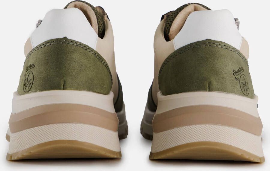 Rieker Sneakers groen Synthetisch Dames