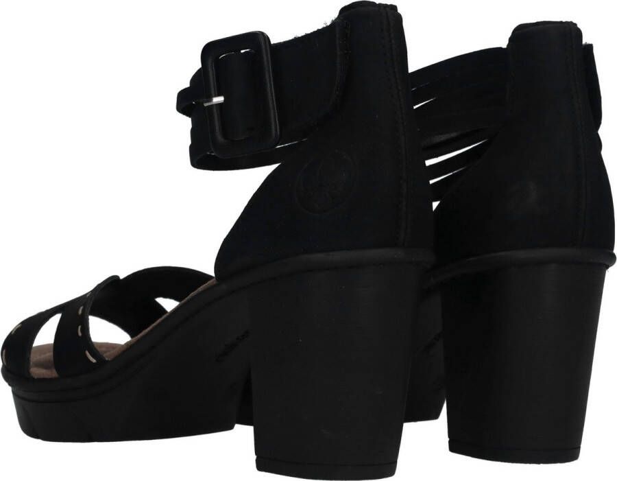 Rieker Zwarte Synthetische Hoge Hak Sandalen Black Dames - Foto 13