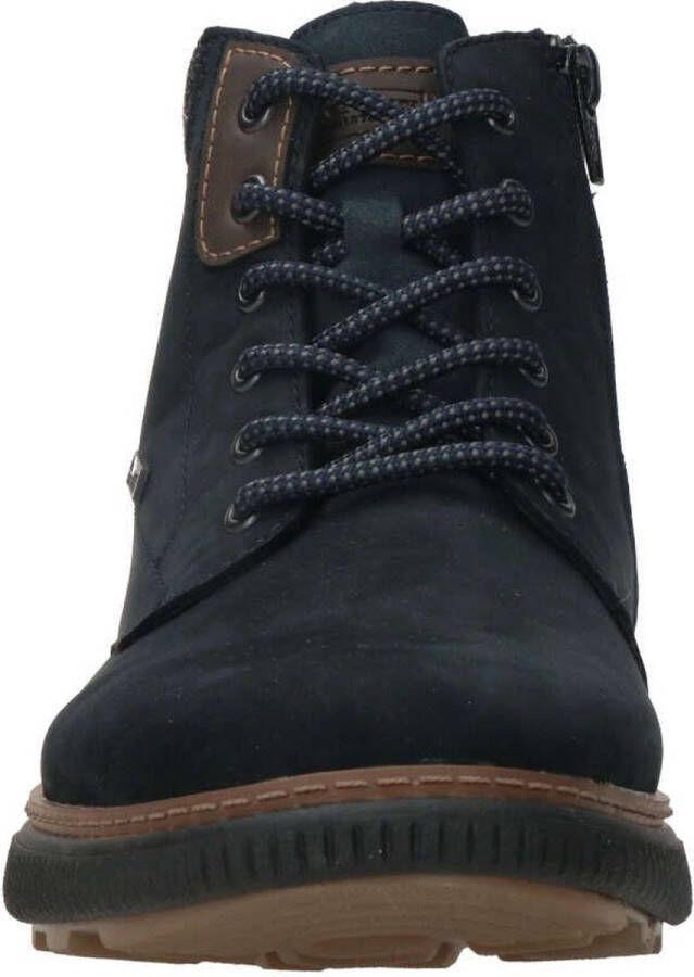 Rieker Tex Veterboots blauw Nubuck