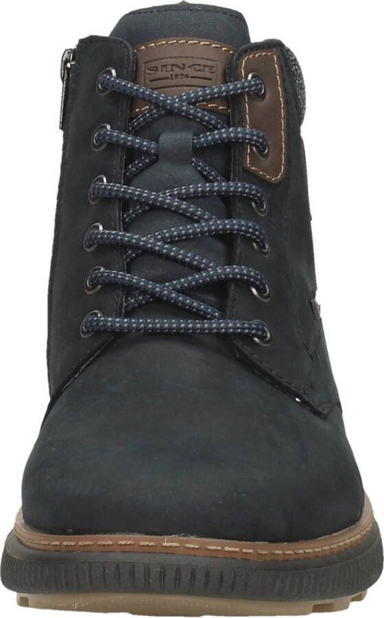 Rieker Tex Veterboots blauw Nubuck