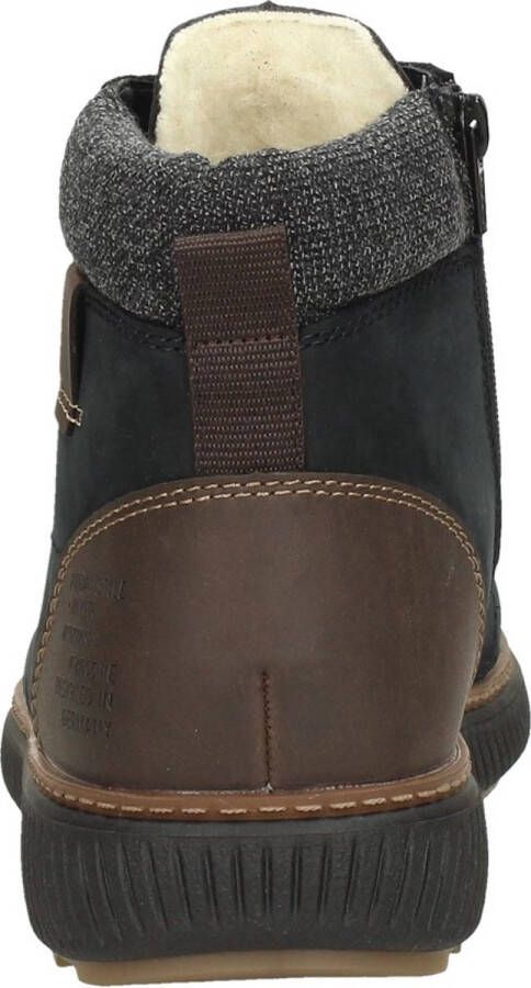 Rieker Tex Veterboots blauw Nubuck