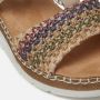 Rieker Kleurrijke Gevlochten Comfort Slipper Multicolor Dames - Thumbnail 6