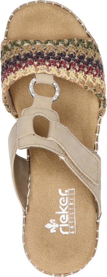 Rieker Touw Sandalen zwart Synthetisch Dames