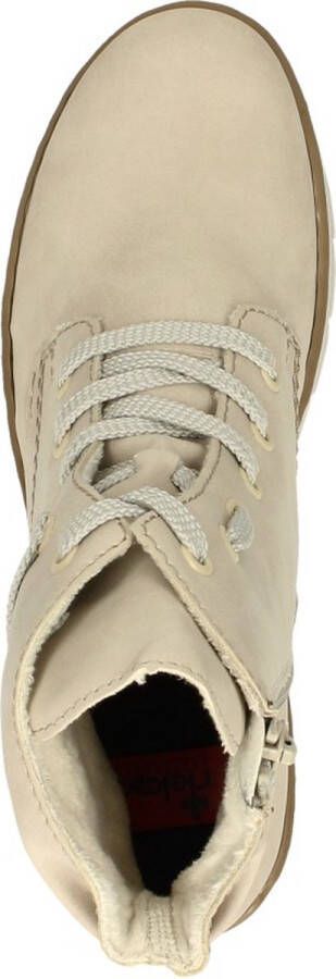 Rieker Veterboots Beige Nubuck 172207 Dames