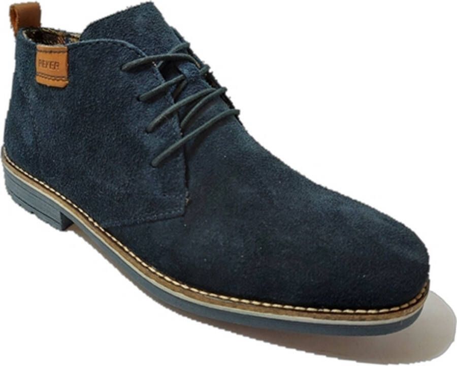 Rieker Veterboots blauw Synthetisch