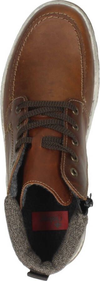 Rieker Veterboots cognac Leer