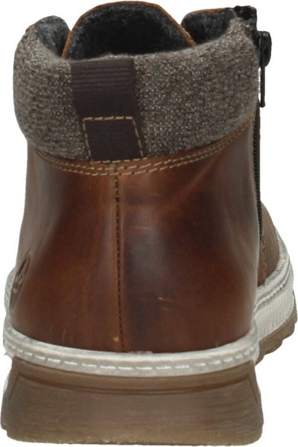 Rieker Veterboots cognac Leer