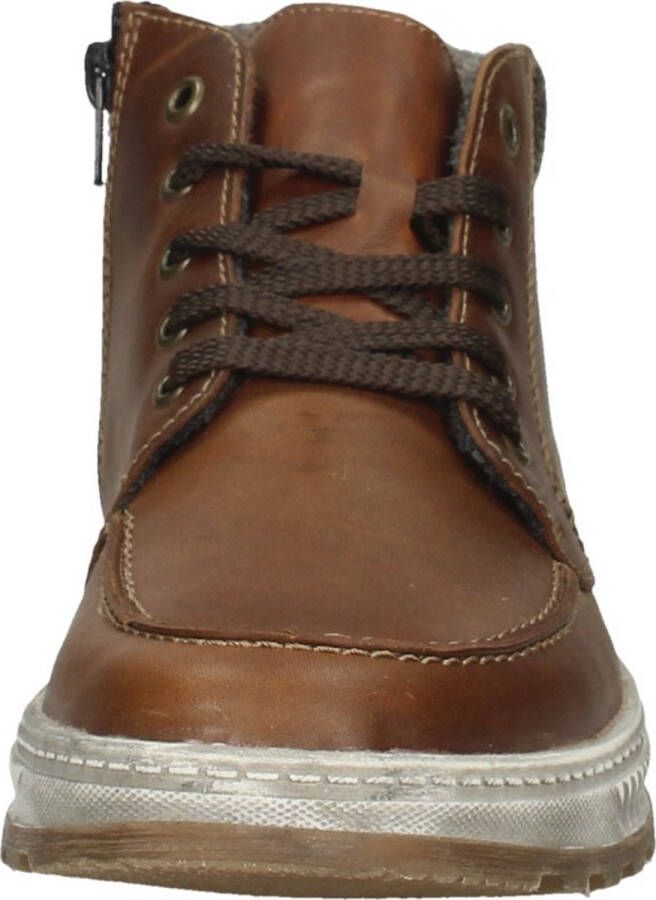 Rieker Veterboots cognac Leer