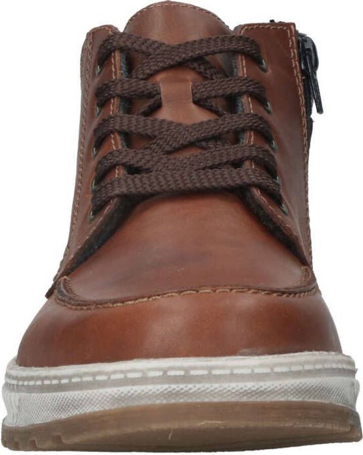 Rieker Veterboots cognac Leer