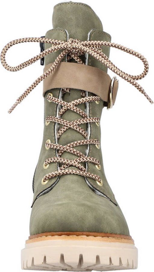 Rieker Veterboots Groen Synthetisch 172246 Dames